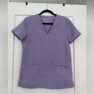 Figs Lavender Dew Scrub Top